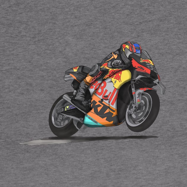 Drawing MotoGP Team No 33 Brad Binder by Roza@Artpage